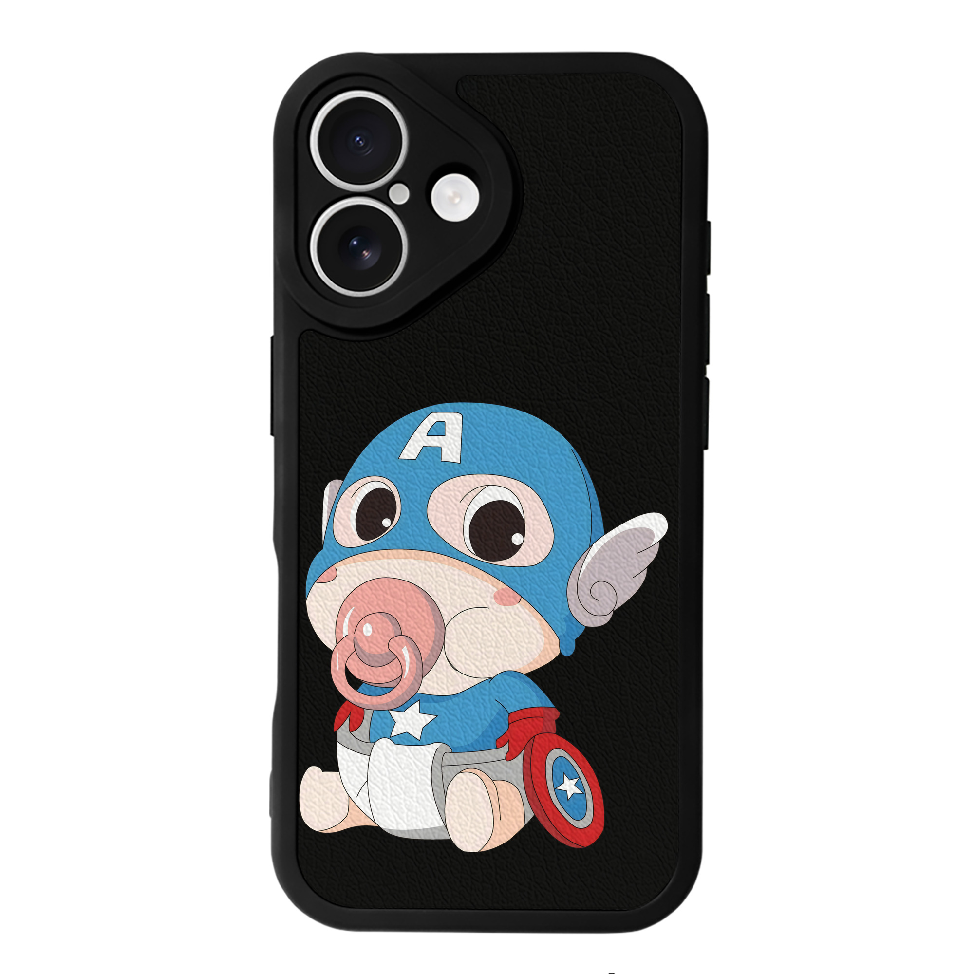 （画像用） アベンジャーズ The Avengers 【iPhone 16シリーズ対応】シリコンスマホケース（レザー調） 材質：シリコン